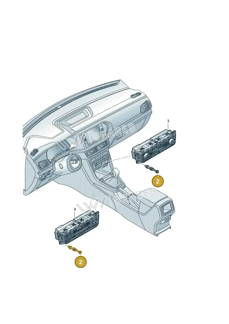 2Q0807300 — Volkswagen T-Cross 1,0 (2018-2024) diagram 587941055, position 2