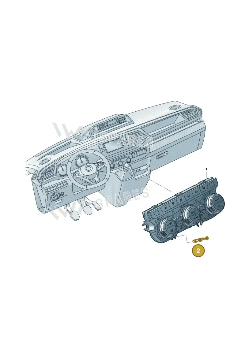 2Q0807300 — Volkswagen Transport. multivan (2019-2024) diagram 7em941069, position 2