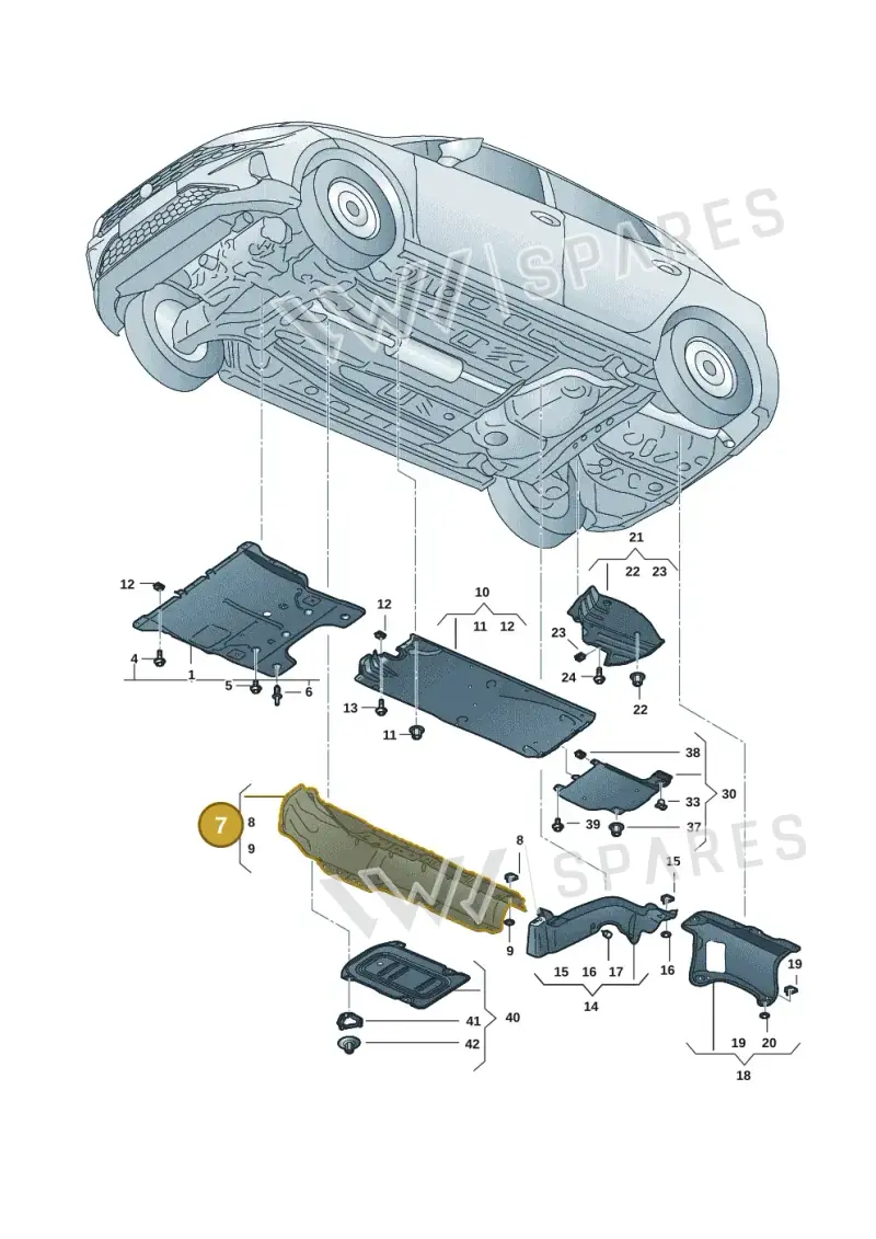 2Q0825671D — Volkswagen Taigo (2021-2024) diagram 2f0825000, position 7