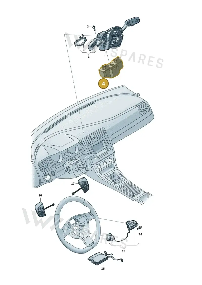 2Q0905861B — Volkswagen Multivan (2021-) diagram 7t0953500, position 4