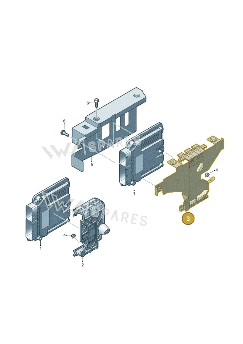 2Q0906214C — Audi A1 Sportback (2018-2025) diagram 850906000, position 3
