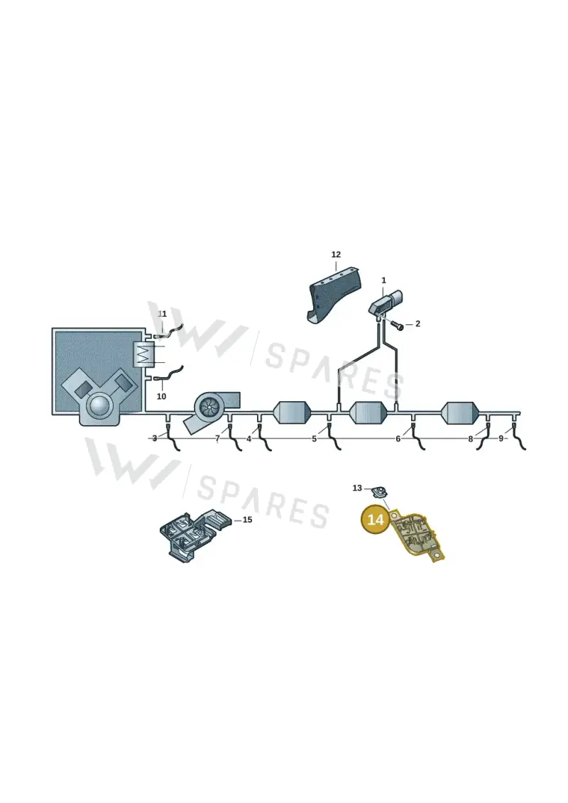 2Q0907816 — Volkswagen Transport. multivan (2019-2024) diagram 7ep906150, position 14