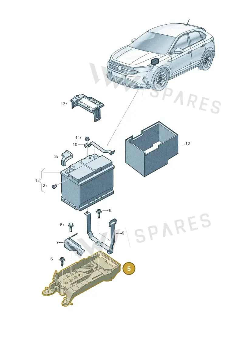 2Q0915331 — Volkswagen Taigo (2021-2024) diagram 2f0915001, position 5