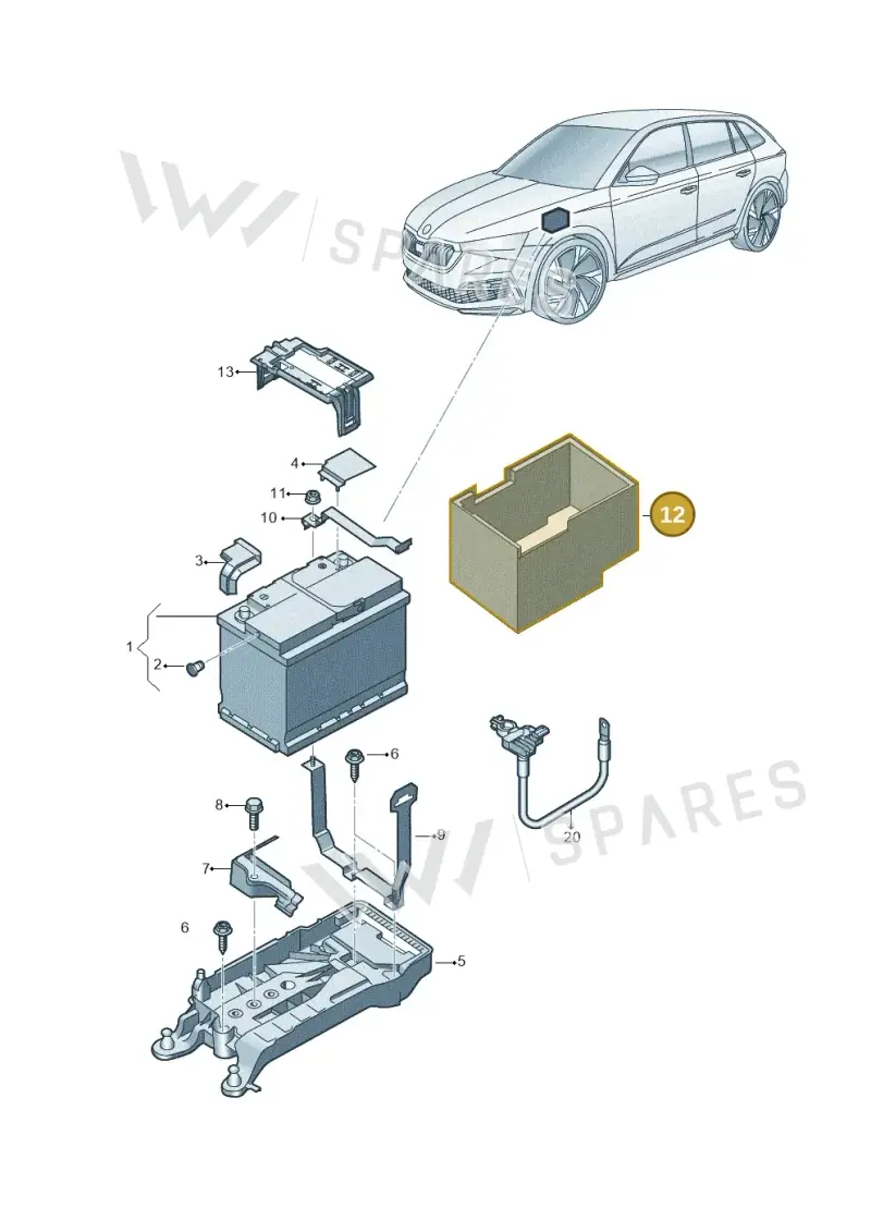2Q0915418E — Skoda Kushaq (2021-) diagram 584915000, position 12