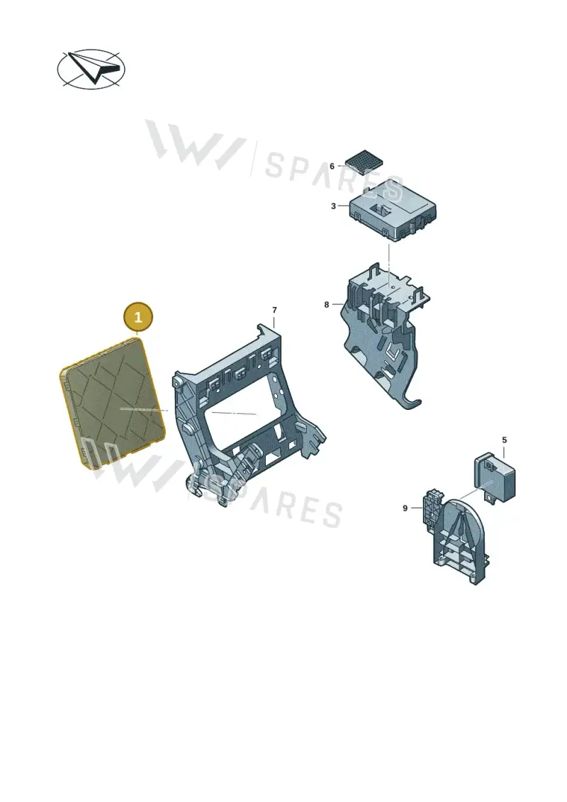 2Q0937190C — Volkswagen Transporter Multivan (2019-2024) diagram 7em937050, position 1