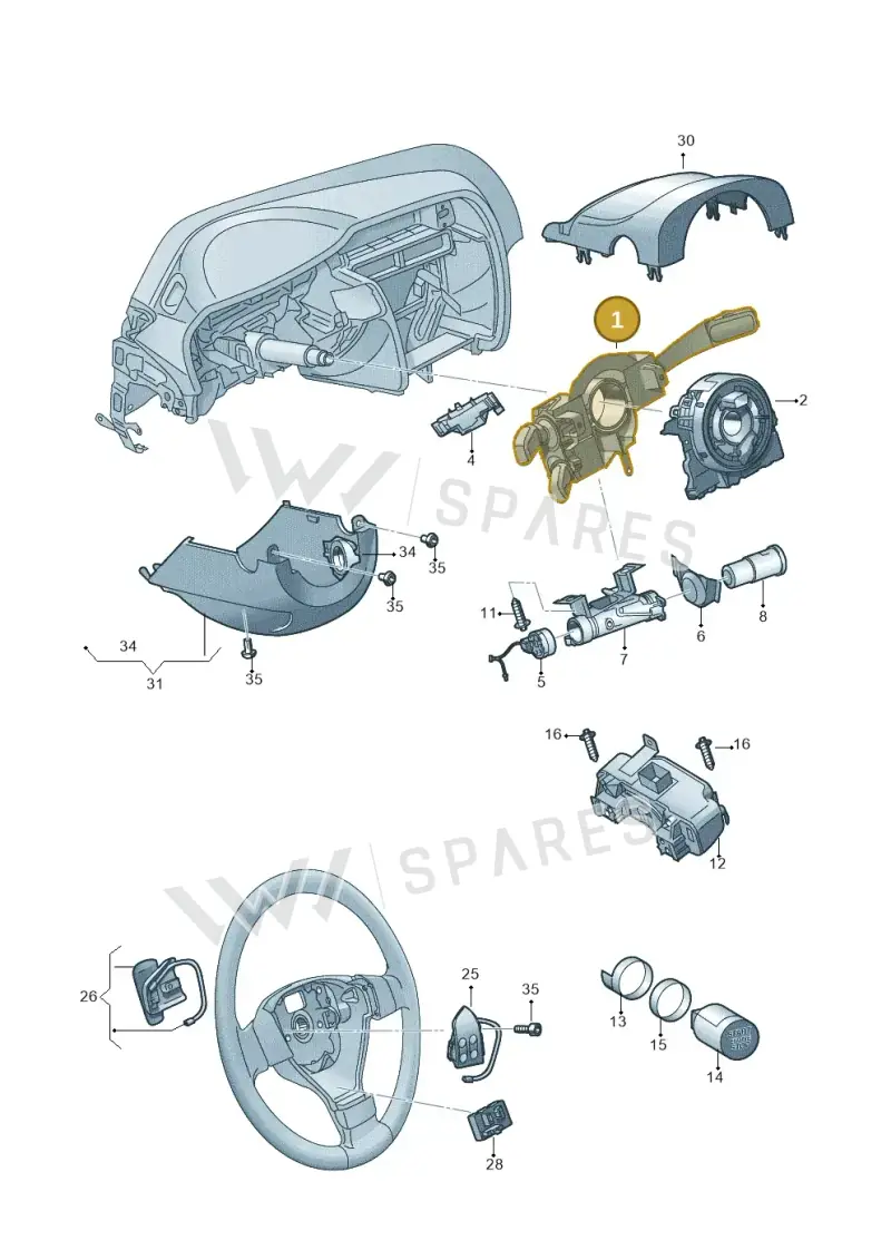 2Q0953513DIGI — Skoda Rapid (2012-2022) diagram 779953500, position 1