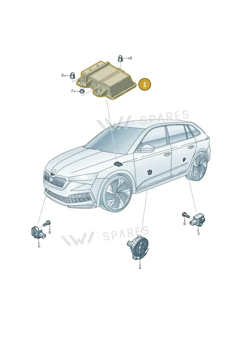 2Q0959655AP — Skoda Kamiq (2019-2020) diagram 584959030, position 1