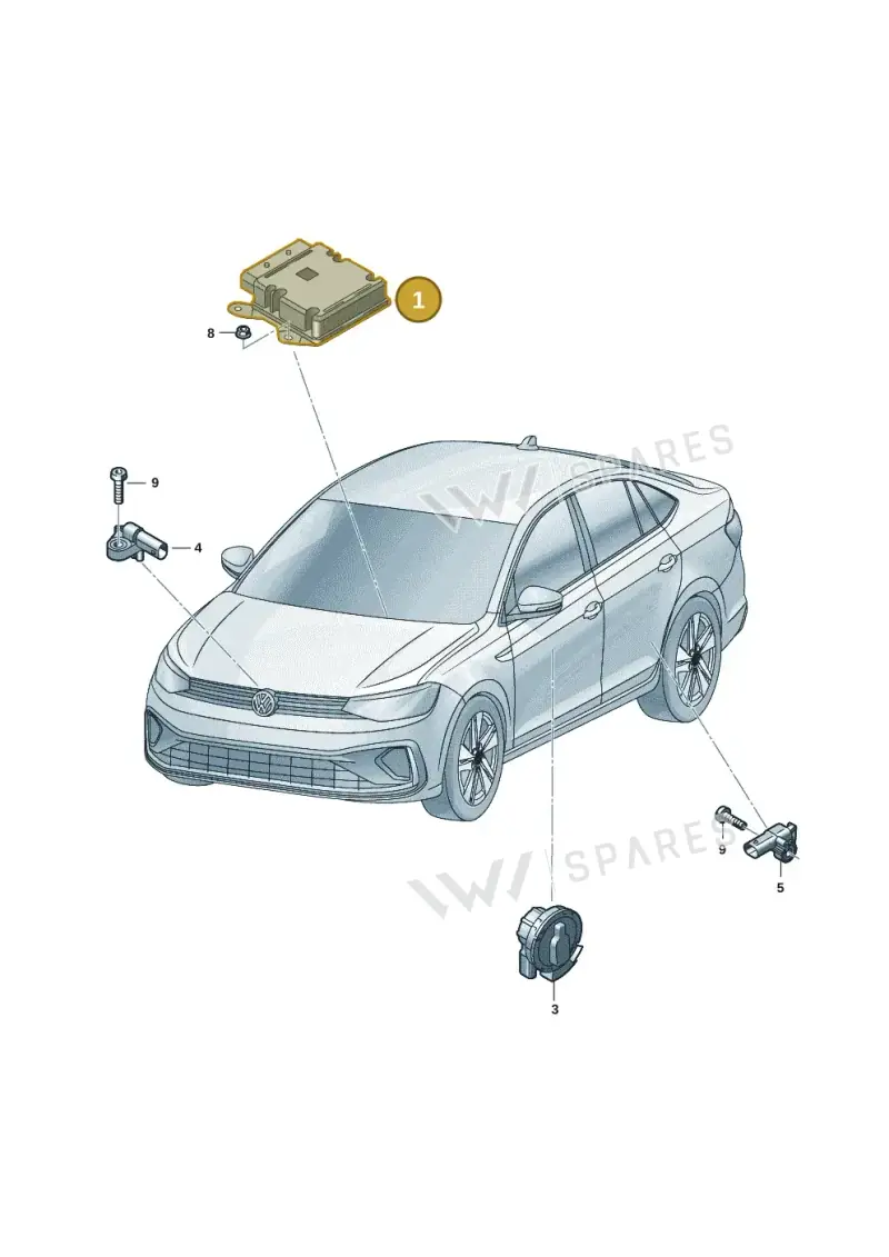 2Q0959655AP — Volkswagen Virtus 1,0 (2022-) diagram 62a959600, position 1