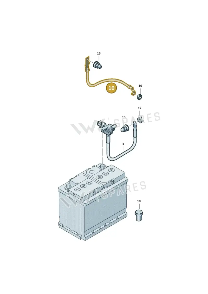 2Q0971537AD — Volkswagen Taigo (2021-2024) diagram 2f0971150, position 10