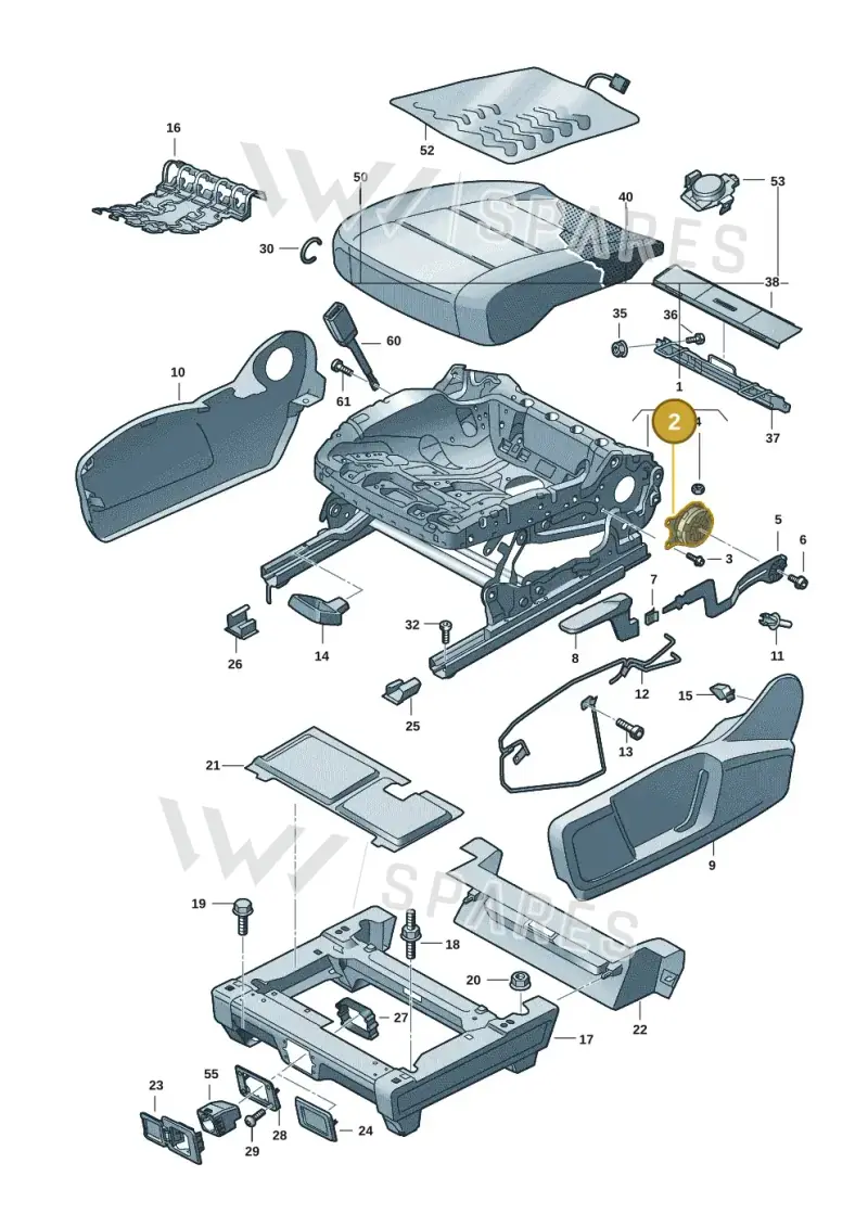 2Q4881053 — Volkswagen ID.Buzz (2022-) diagram 15a881000, position 2