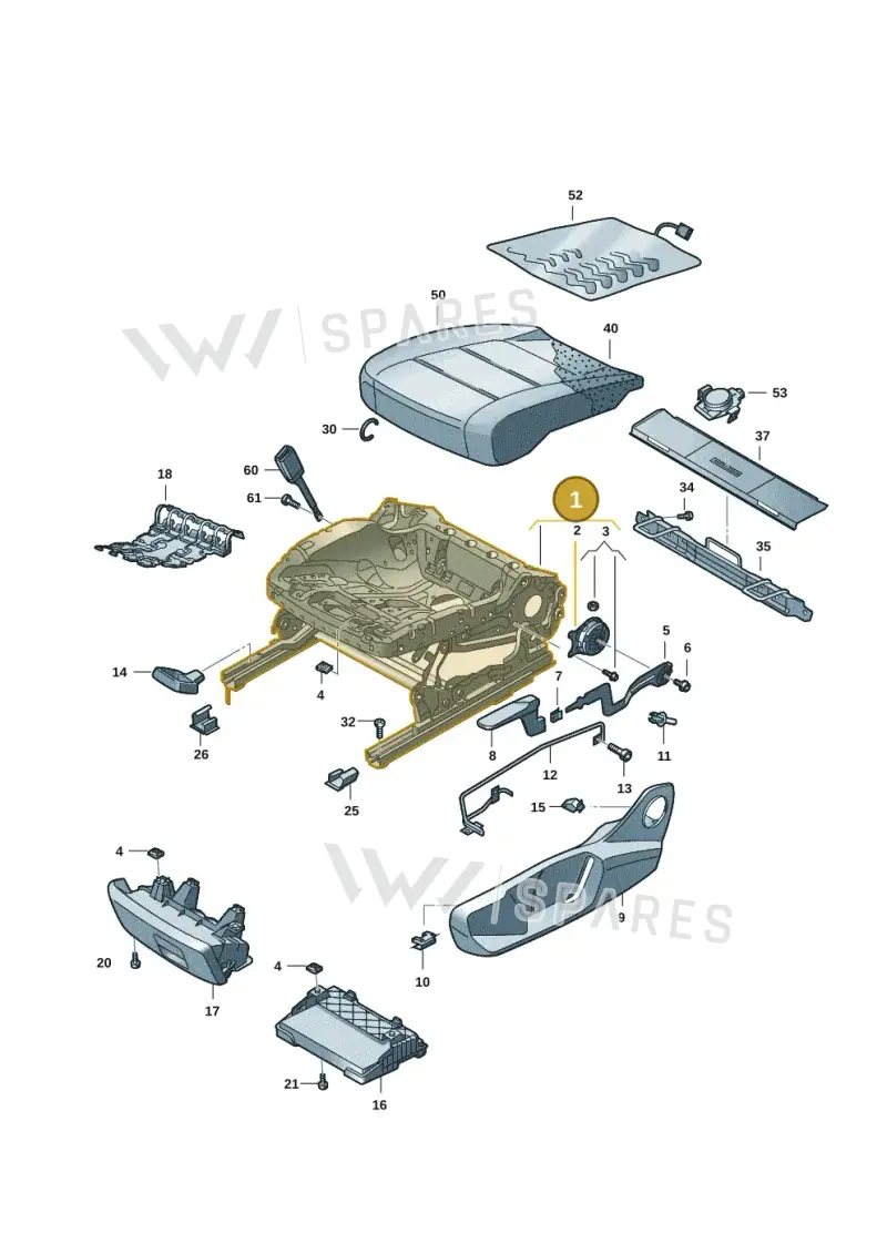 2Q4881105H — Volkswagen Taigo (2021-2024) diagram 837881001, position 1