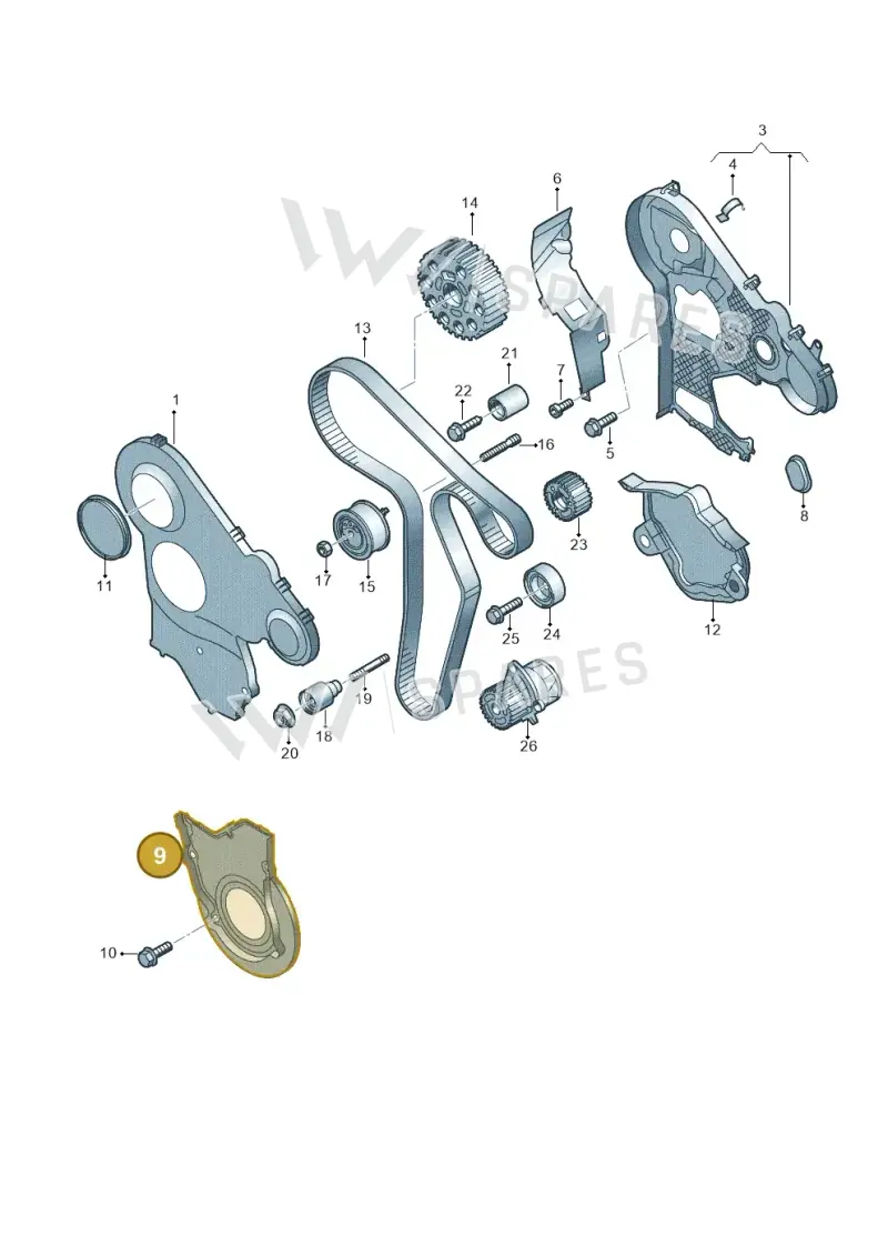 2X0109122 — Volkswagen Amarok twin cab (2022-) diagram 749109760, position 9