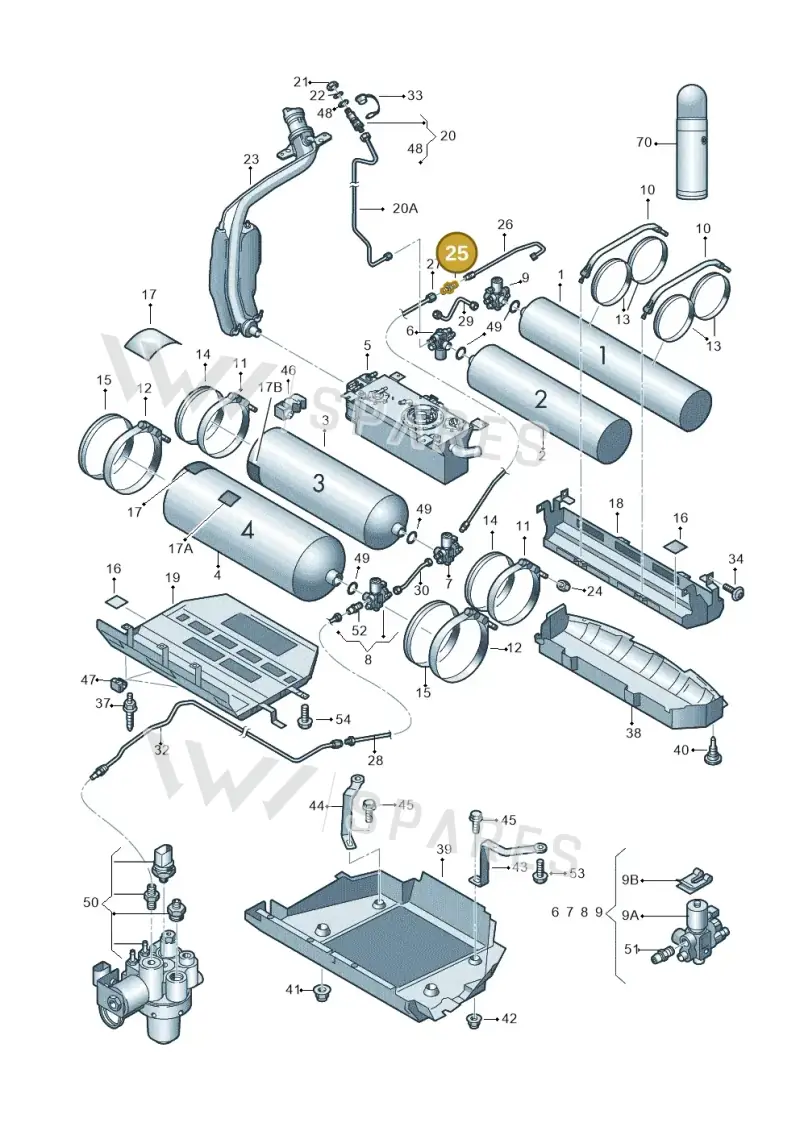 33D201382 — Volkswagen TOURAN (2006-) diagram 477201070, position 25