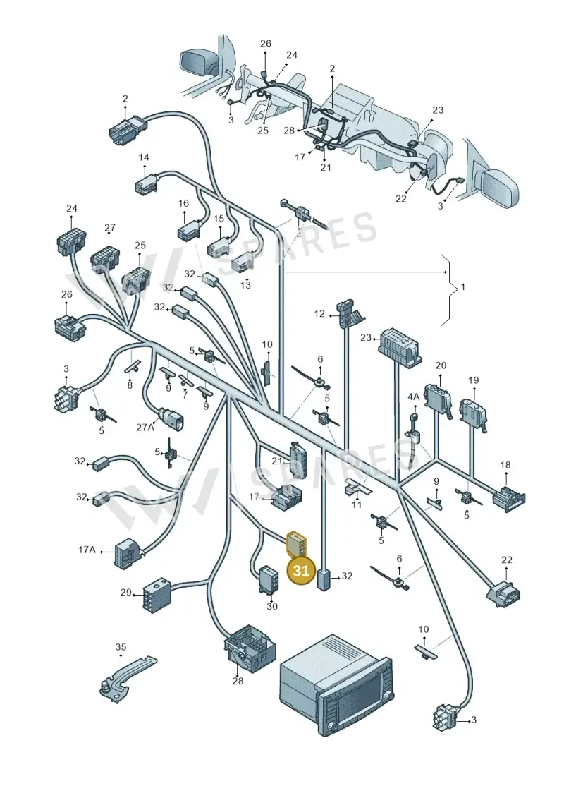 357035447A — Volkswagen Amarok twin cab (2022-) diagram 683971830, position 31