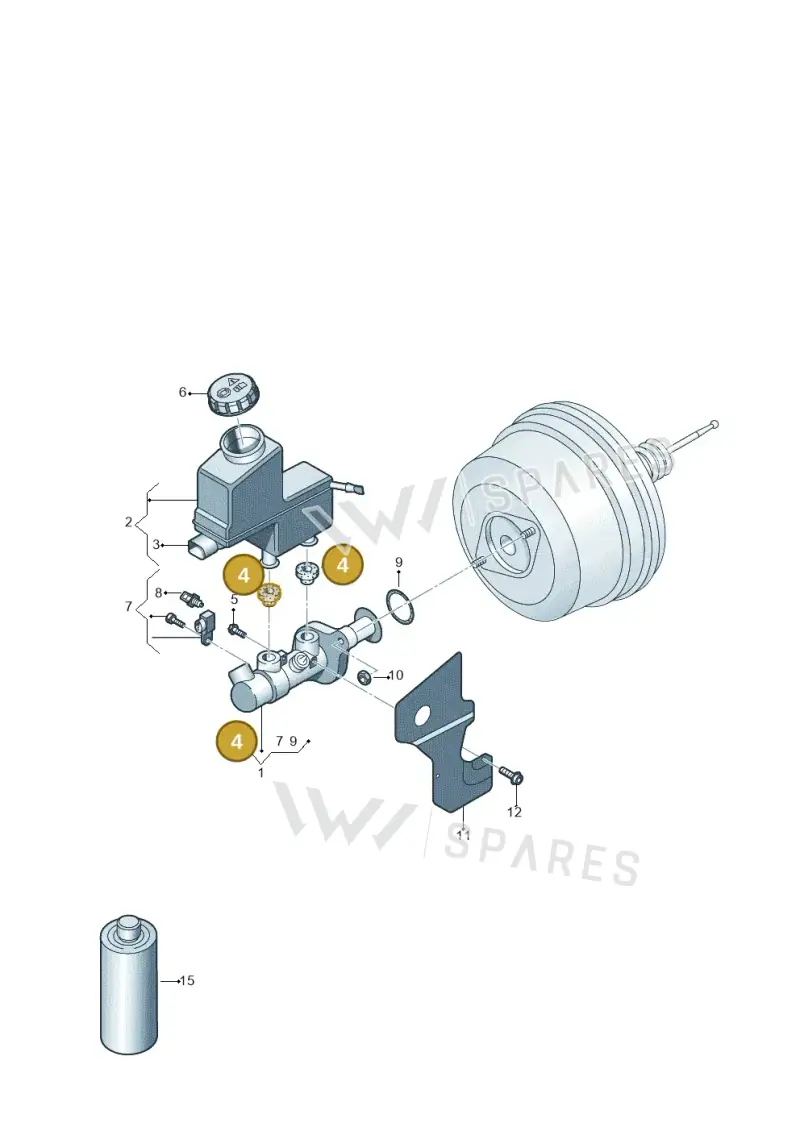 357611817 — Volkswagen T-Roc convertible 1.5 (2019-2024) diagram 813611200, position 4
