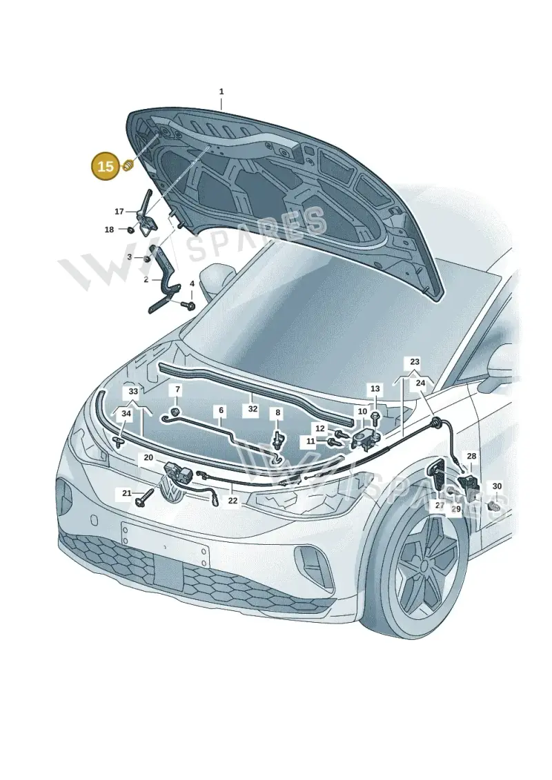 357827500 — Volkswagen ID.4 Pro (2020-2023) diagram 11a823000, position 15