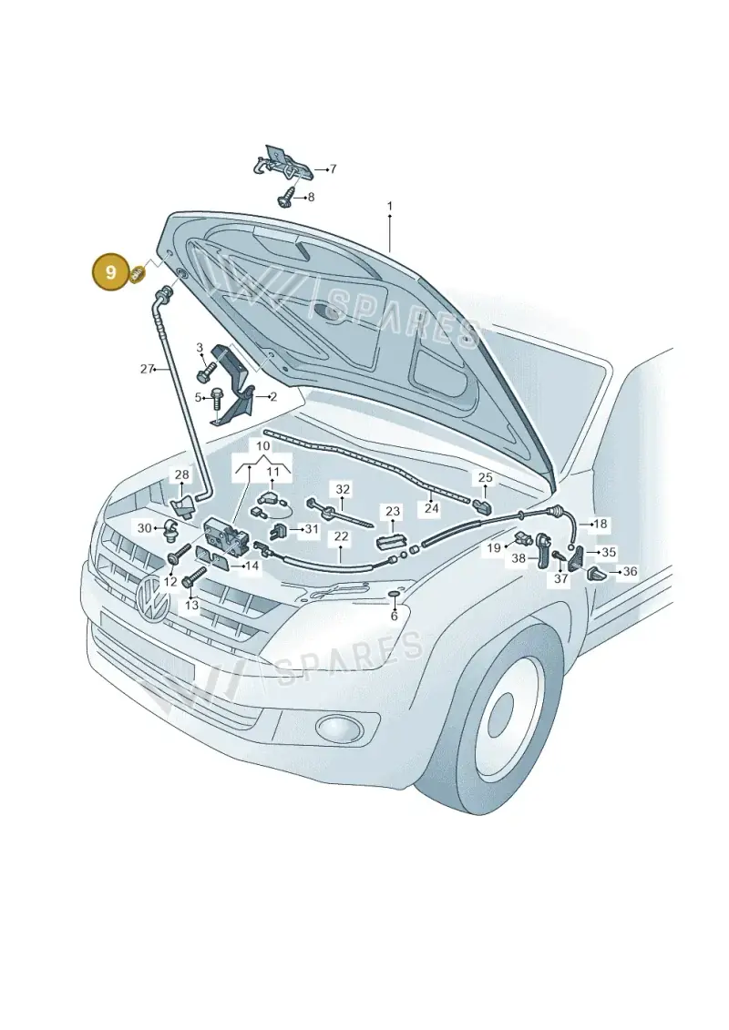 357827500 — Volkswagen Amarok twin cab (2022-) diagram 749823000, position 9