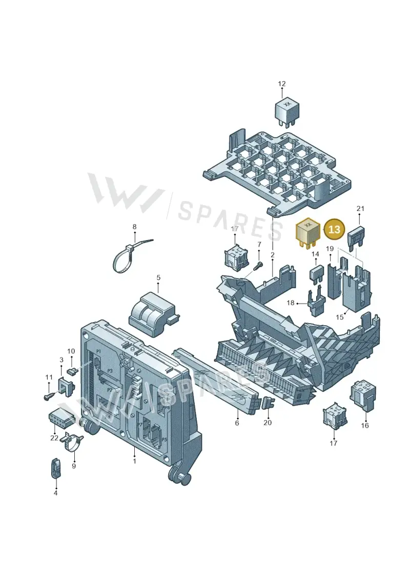 357911253 — Volkswagen Sharan (2008-2010) diagram 192937260, position 13