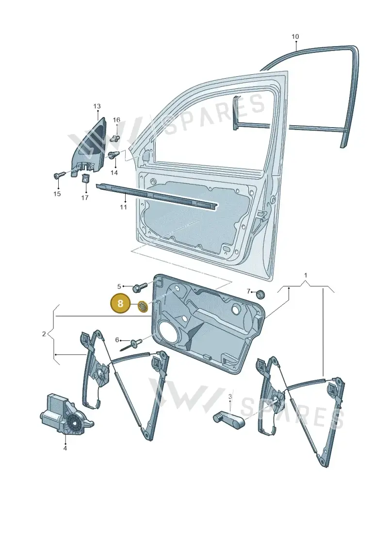 357971908 — Volkswagen Jetta/Wagon (2002-2006) diagram 203837600, position 8