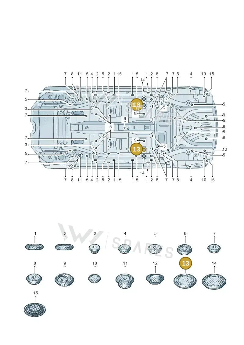 357971908 — Volkswagen E-up! (2016-2023) diagram 772803350, position 13