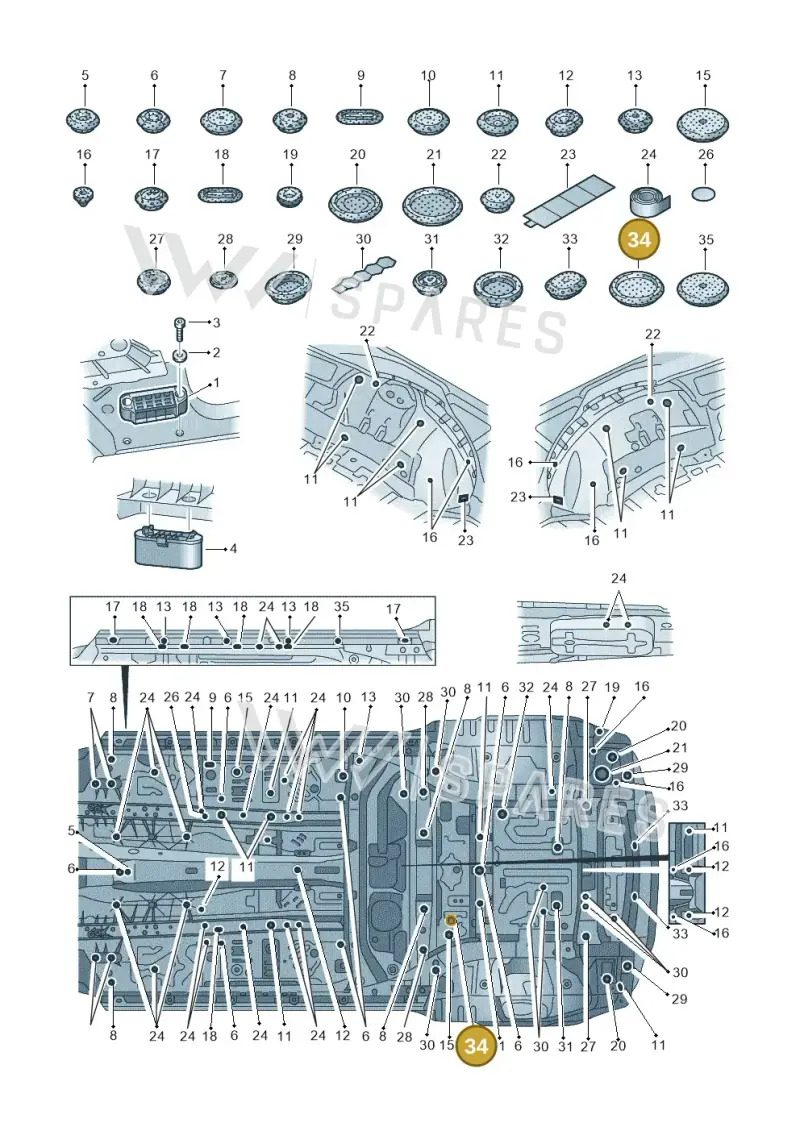 357971908B — Audi RS Q8 (2019-2025) diagram 429803035, position 34