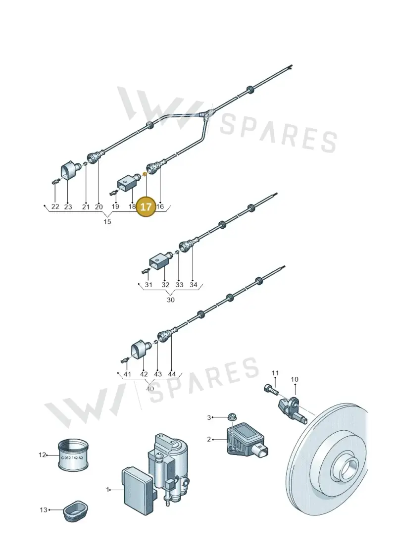 357972740E — Volkswagen Transp. caravelle (2011-2015) diagram 410927000, position 17