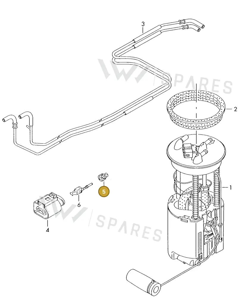 357972741 — Volkswagen LT, LT 4X4 (2003-2006) diagram 176919400, position 5