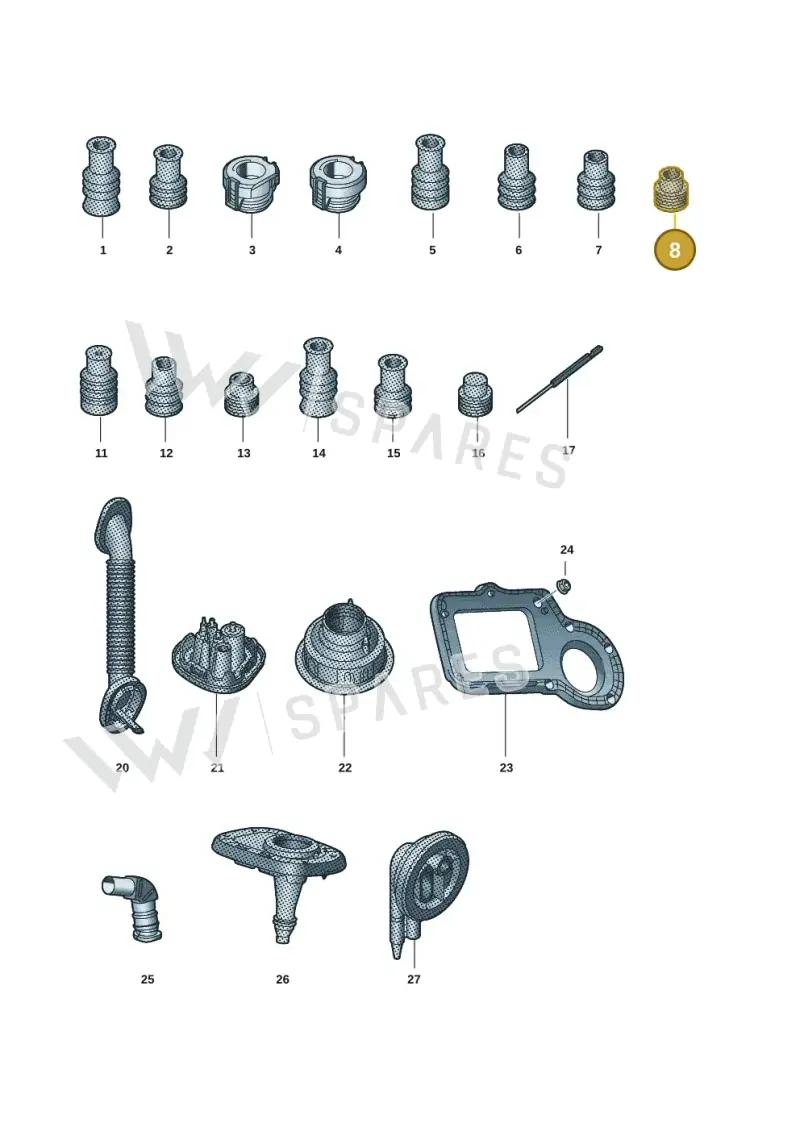357972742E — Audi Q6 e-tron (2023-2025) diagram f5s971815, position 8