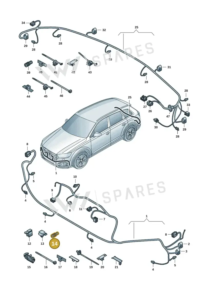 357972840 — Audi Q7 (2015-2025) diagram 859972032, position 14