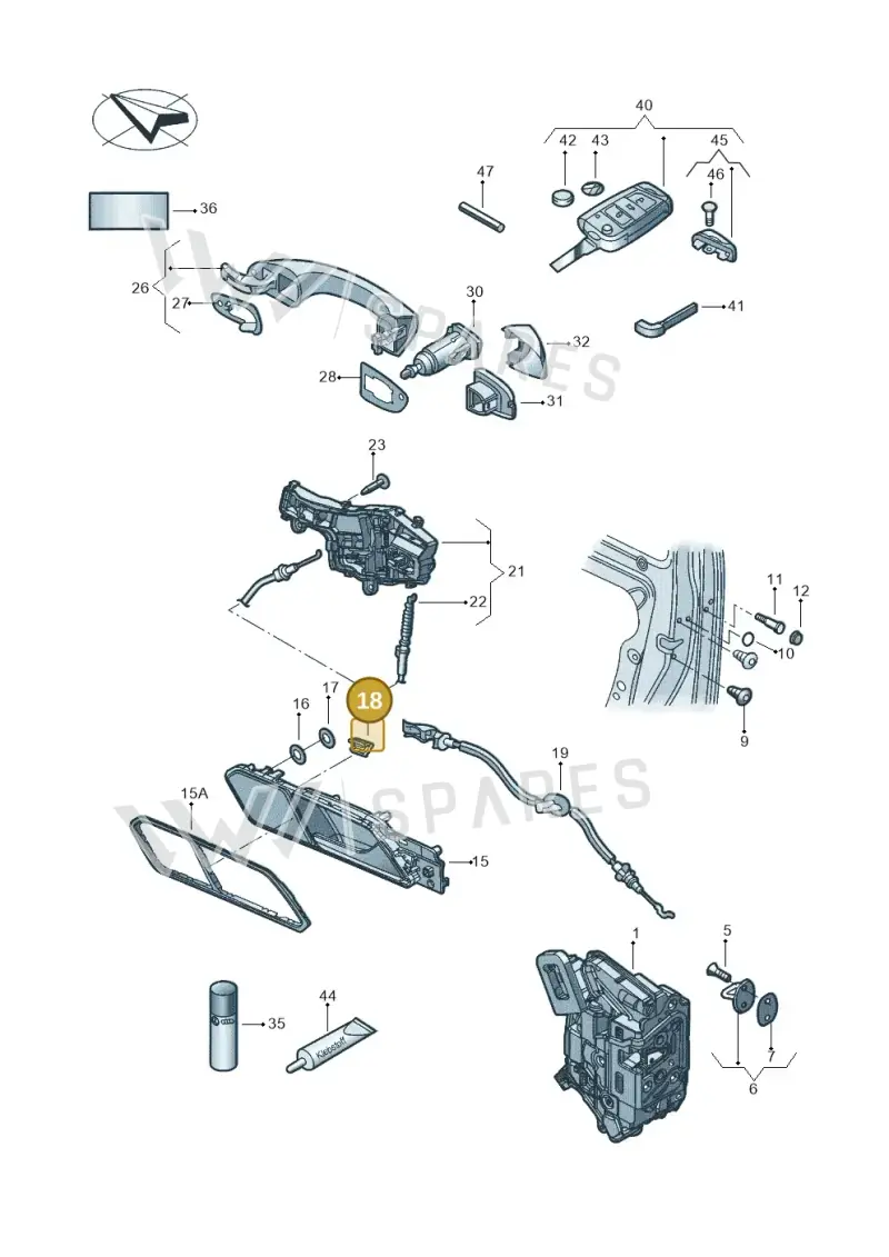 3A5864541A — Volkswagen Tiguan 2.0 4Motion (2017-2024) diagram 833837000, position 18