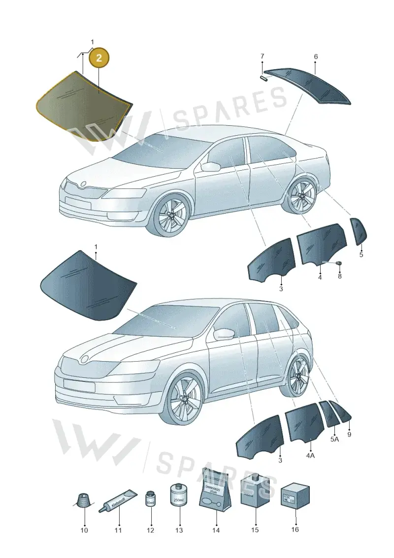 3AA845543B — Skoda Rapid (2012-2022) diagram 740845000, position 2