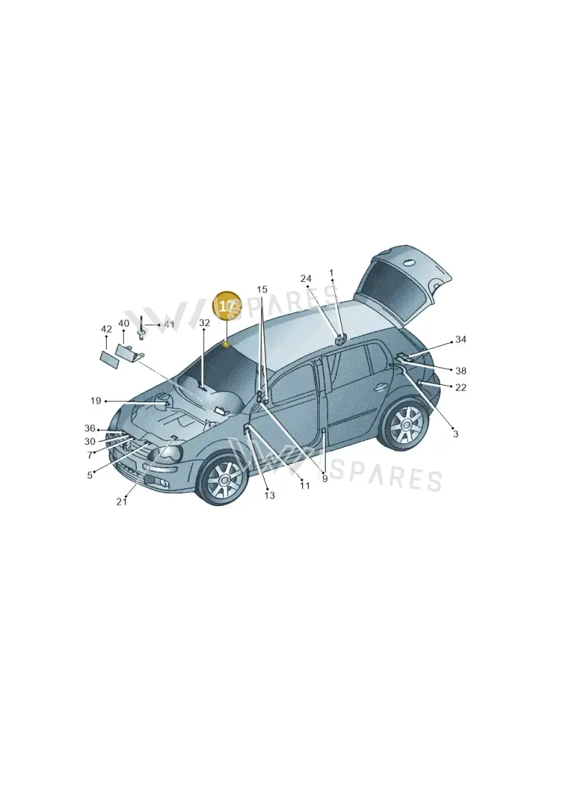 3B0010228L — Volkswagen GOLF PLUS              05> (2005-) diagram 420010000, position 17