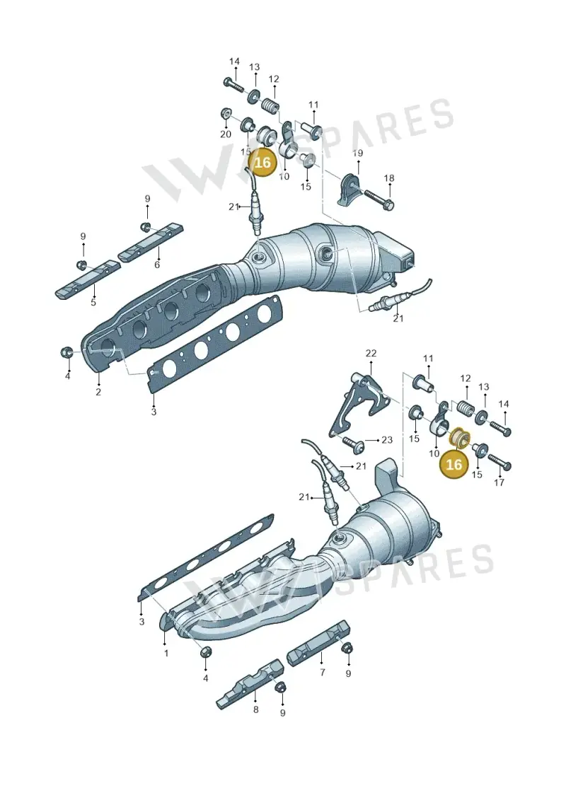 3B0253149 — Audi R8 Spyder (2015-2024) diagram 872253400, position 16