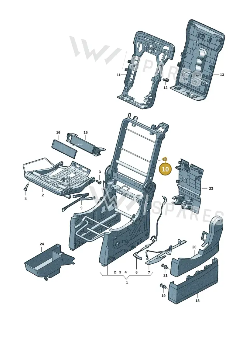 3B0867334 — Volkswagen Multivan (2021-) diagram 7t0888000, position 10