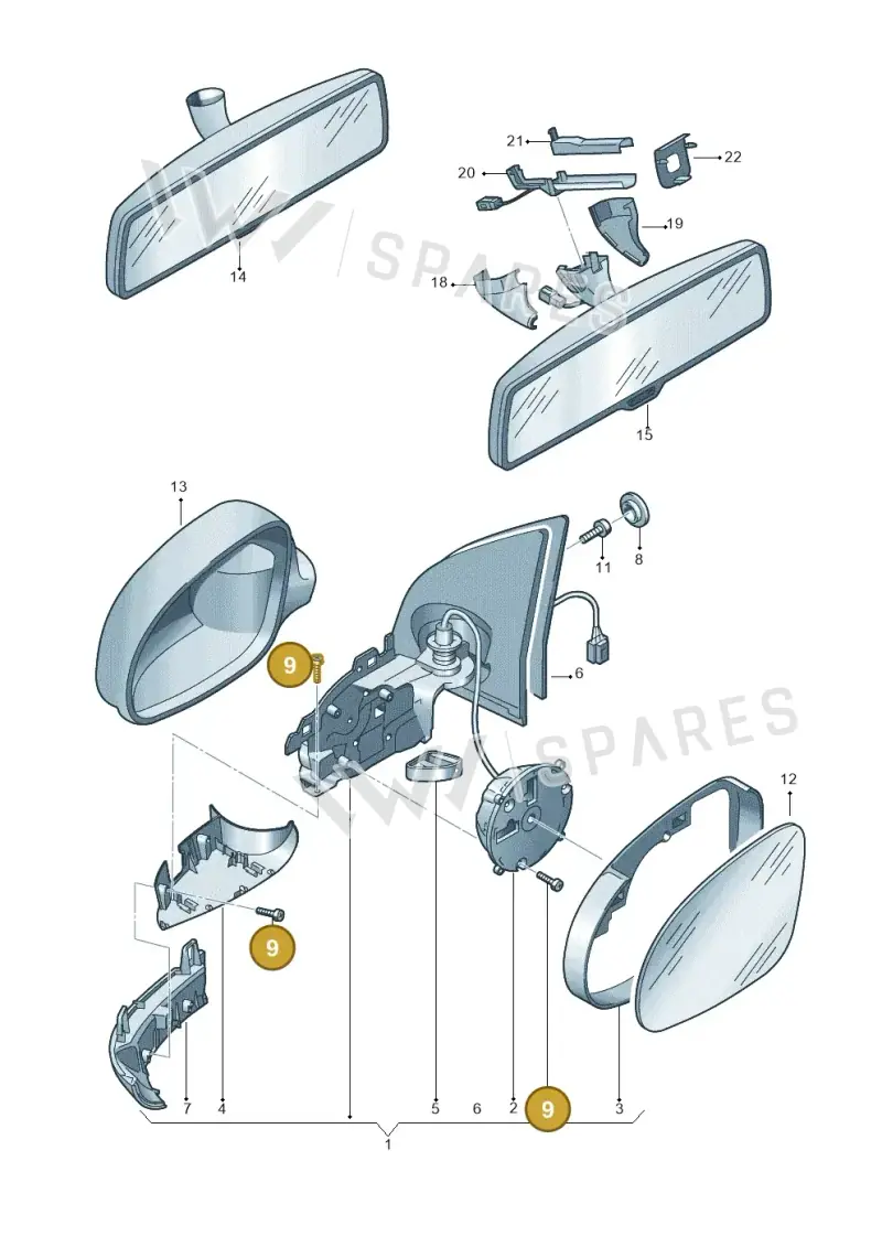 3B0898011 — Volkswagen Jetta variant (2009-2014) diagram 420857400, position 9