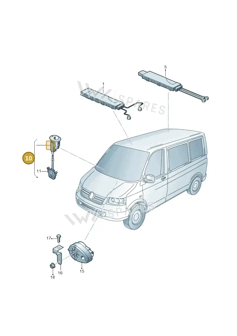 3B0919238C — Volkswagen Caravelle (2015-2019) diagram 410951200, position 10