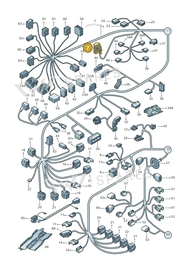 3B0919754 — Volkswagen Transp. caravelle (2008-2009) diagram 410971810, position 7