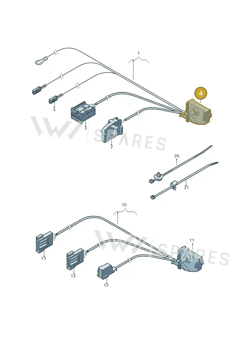 3B0919754 — Volkswagen Passat estate (2008-2011) diagram 460972700, position 4
