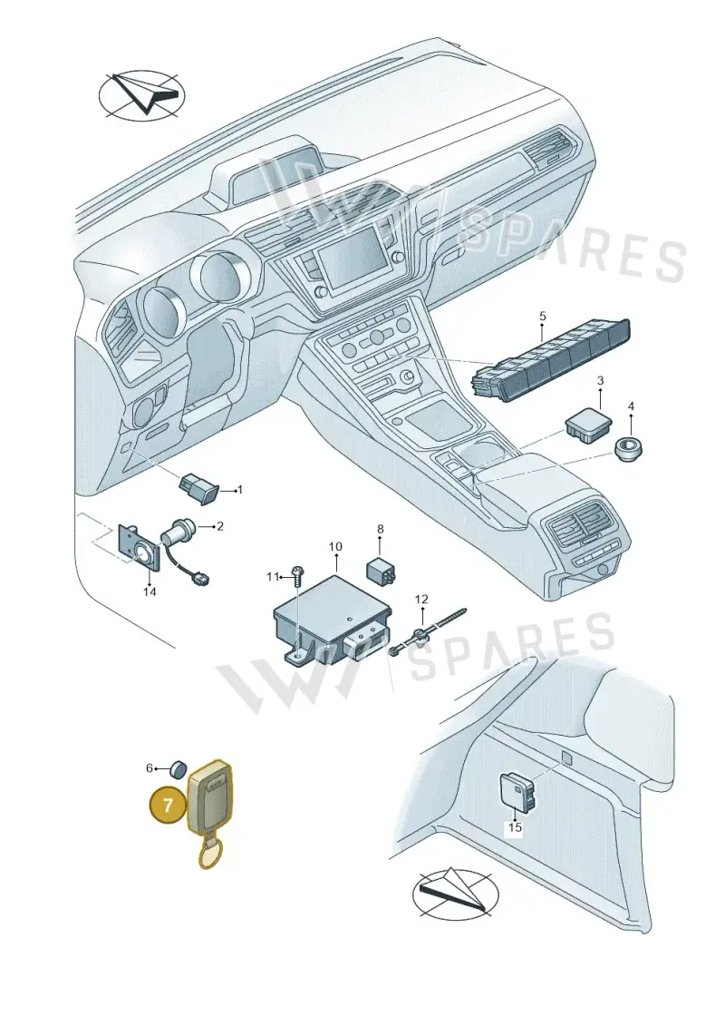 3B0953252D — Volkswagen Touran 2,0 BlueMotion (2015-2024) diagram 869941510, position 7