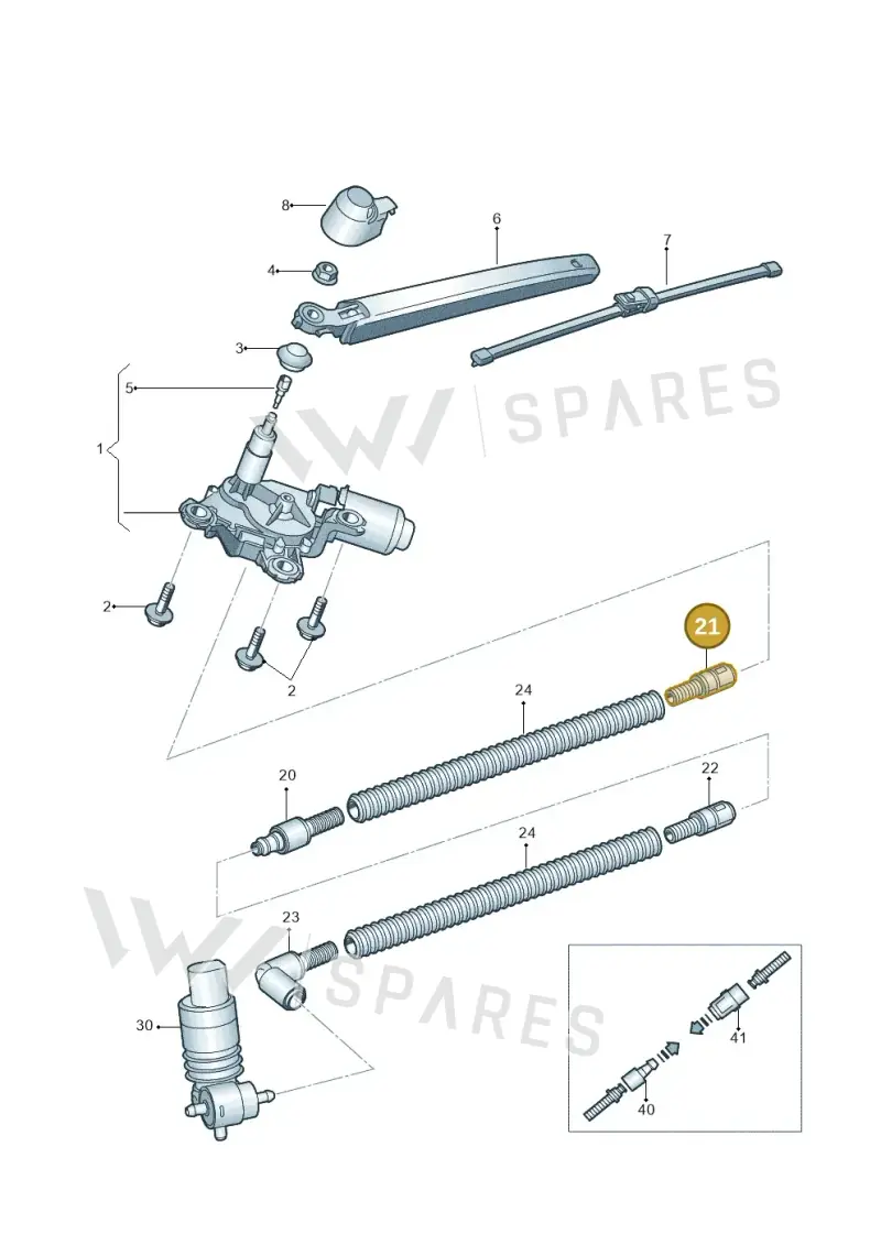 3B0955875A — Skoda Yeti (2013-2017) diagram 632955300, position 21