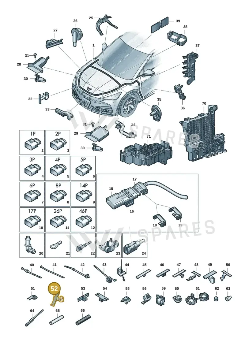 3B0971848E — SEAT CUPRA Tavascan (2023-) diagram 20h971080, position 52