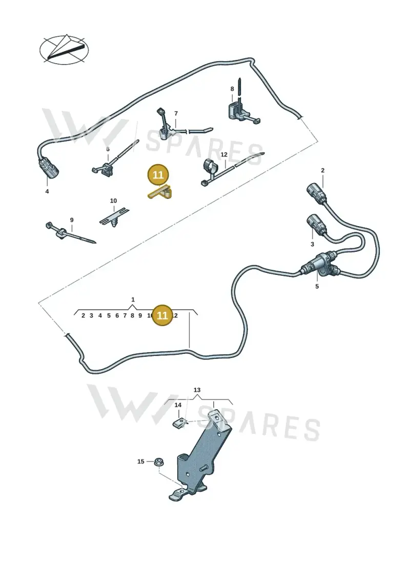 3B0971848E — Audi A8 (2017-2025) diagram 838970025, position 11