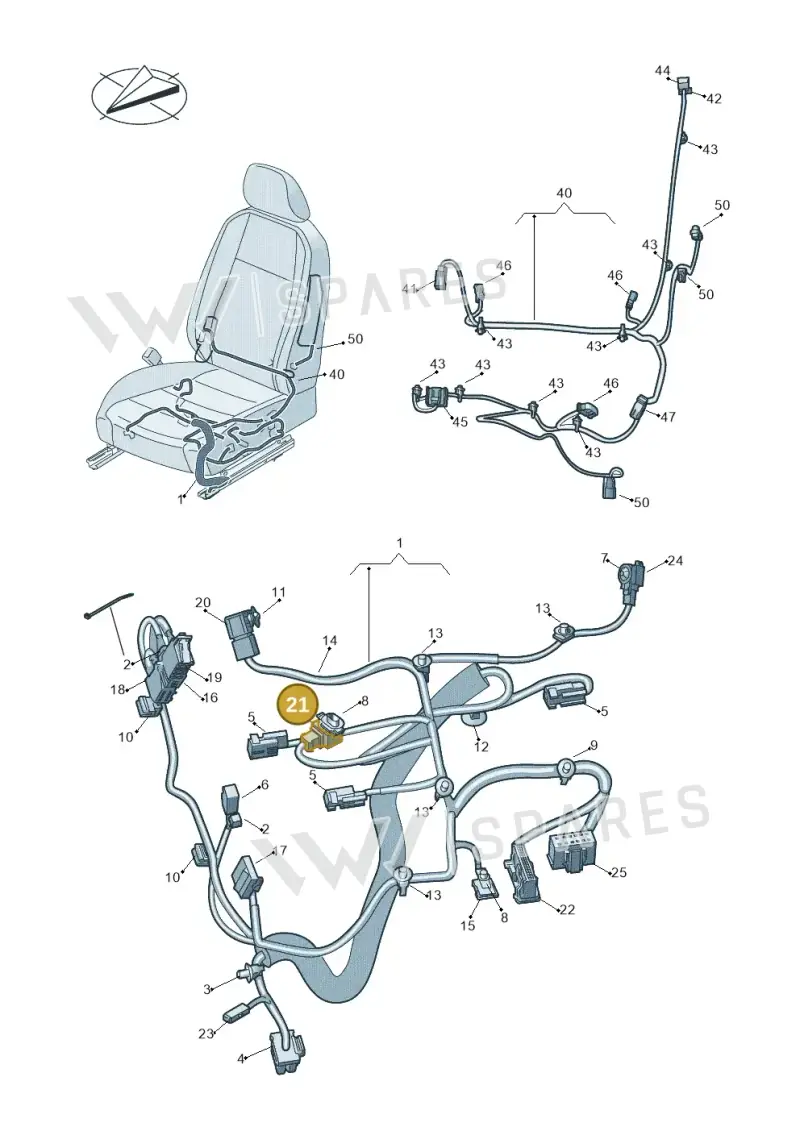3B0972734 — Volkswagen Amarok twin cab (2022-) diagram 793972270, position 21