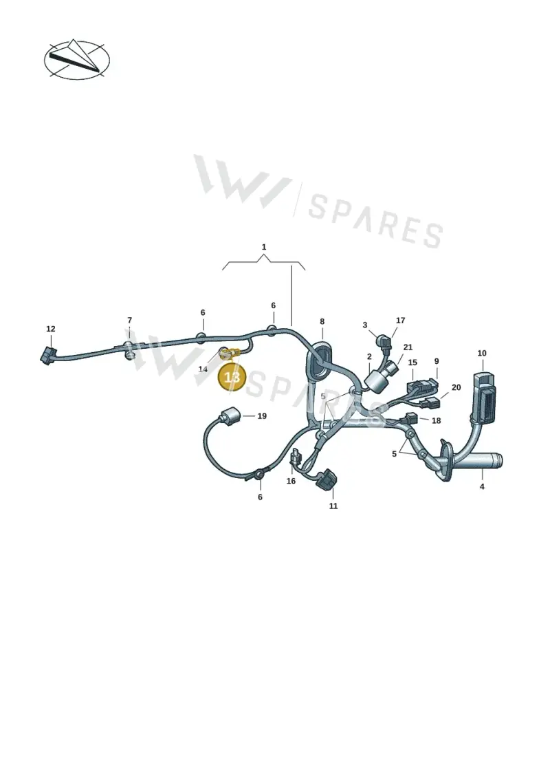 3B0972734 — Volkswagen Multivan (2021-) diagram 7t0972300, position 13