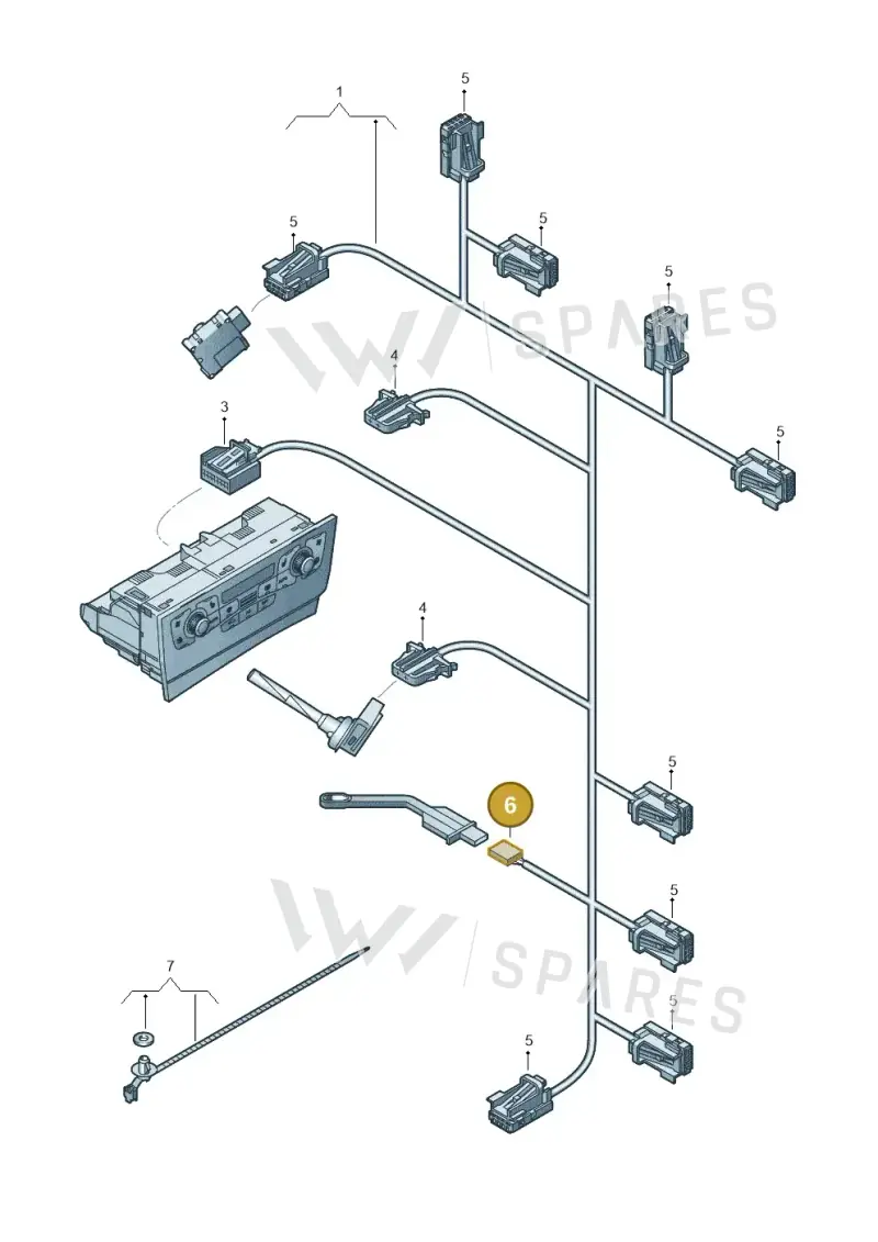 3B0973115A — Audi Q5 qu. 2.0 TDI (2012-2017) diagram 620972600, position 6