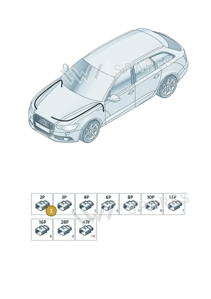 3B0973752A — Audi RS6 Avant (2013-2018) diagram 758971810, position 1