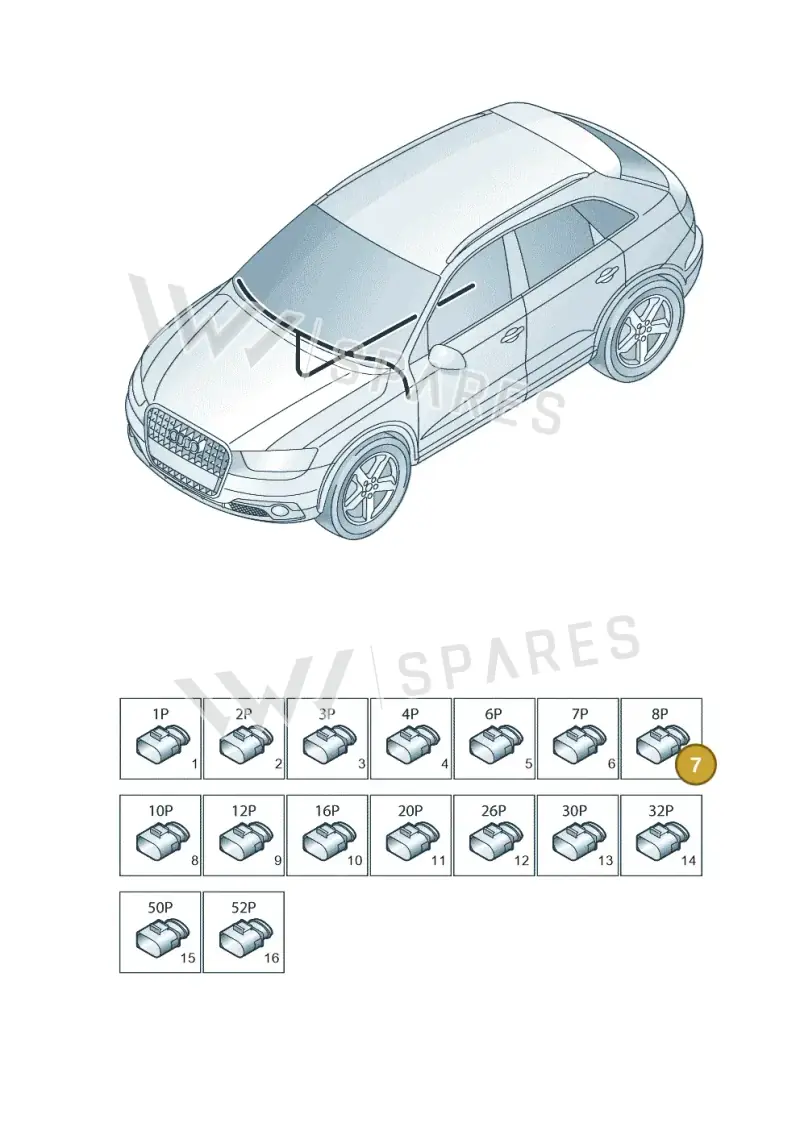 3B7035444A — Audi Q3 1.4 (2016-) diagram 728971820, position 7