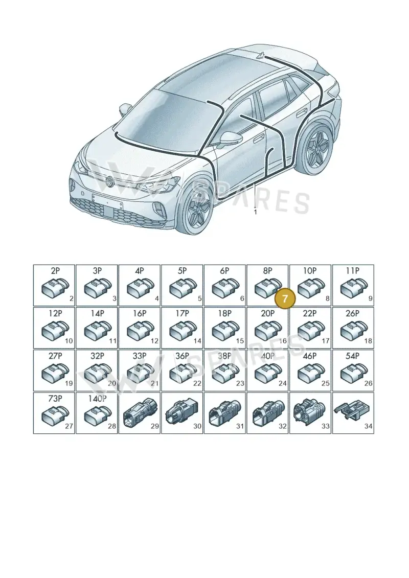 3B7035447 — Volkswagen ID.4 Pro (2020-2023) diagram 11a971090, position 7