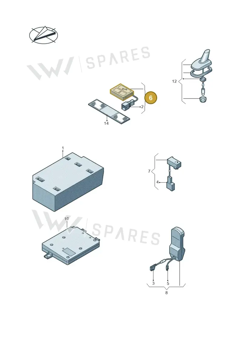 3C0035624CREH — Volkswagen Eos BlueMotion (2010-2015) diagram 651035560, position 6