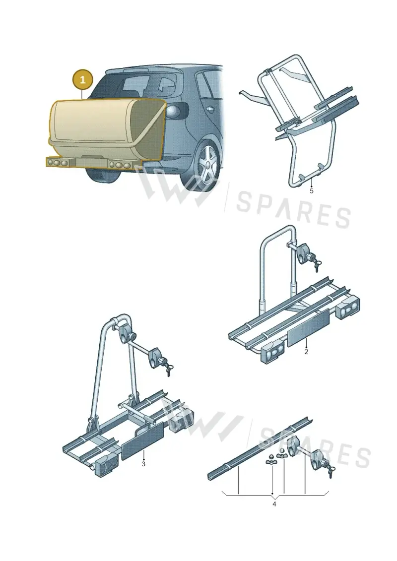 3C0071105B — Volkswagen TIGUAN                 08> (2007-) diagram 459071600, position 1